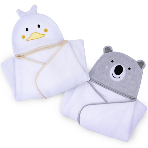 Baby kapuzenhandtuch 2er set - kapuzenhandtuch,