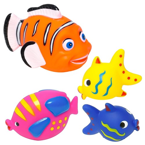 4er set badespielzeug - set, fische