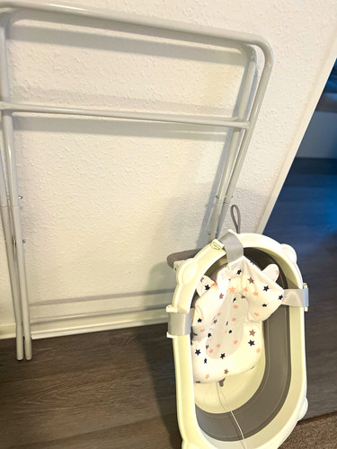 Baby badewanne weiß grau - weiß/grau, mit