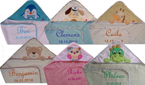 Baby kapuzentuch mit namen - kapuzentuch,