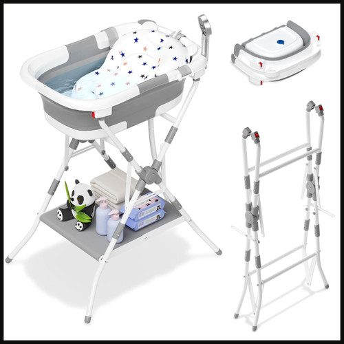 Faltbare babybadewanne mit - faltbare,
